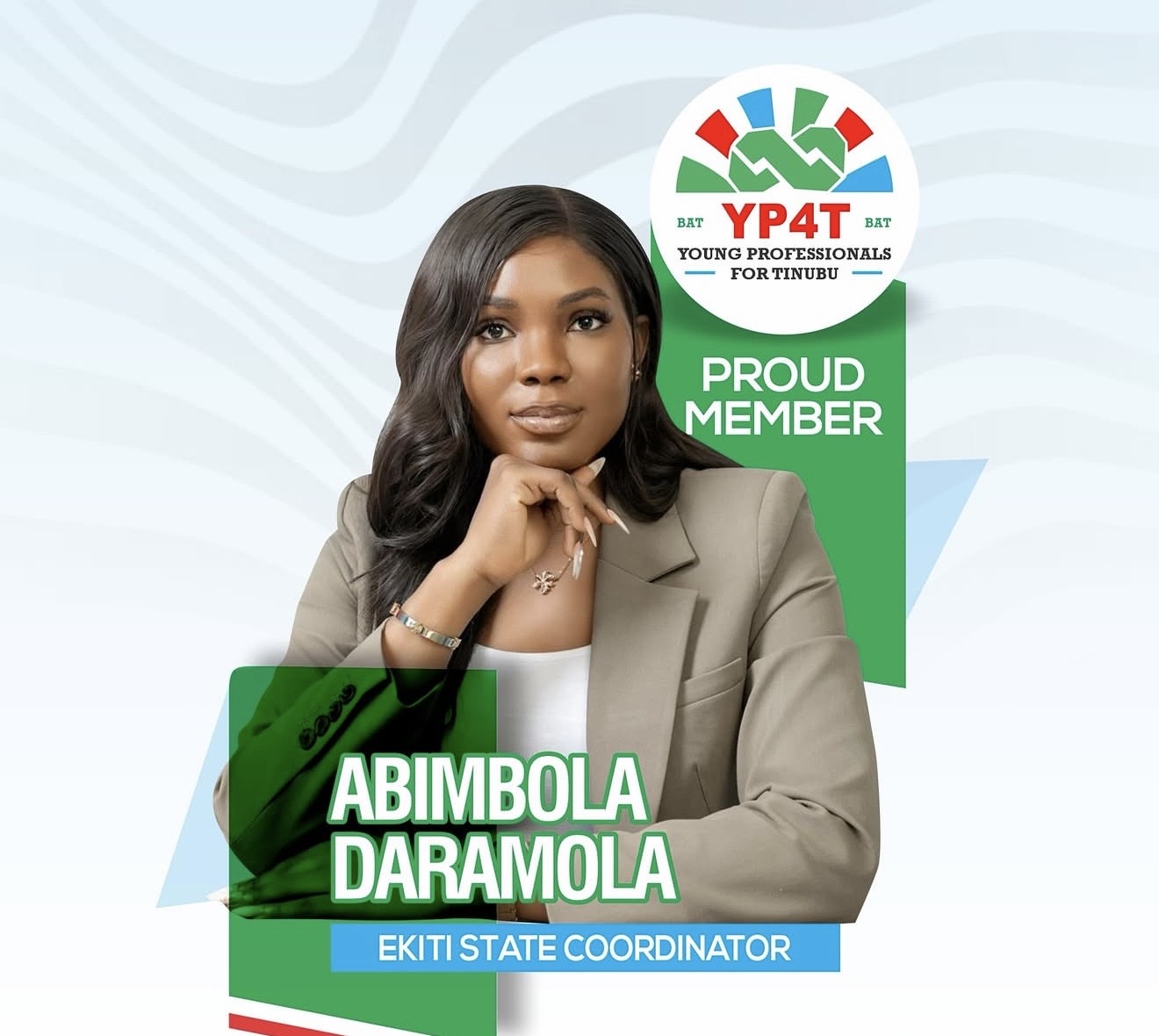 Barrister Abimbola Omotunde Alfred, Ekiti State Coordinator of YP4T